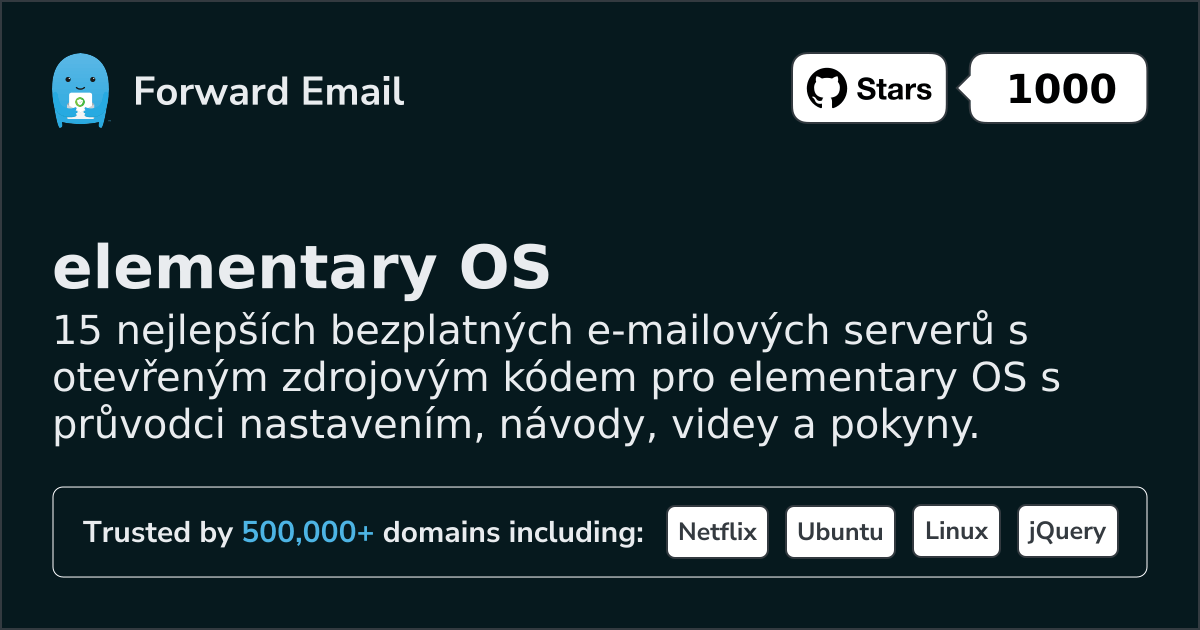 15 Top Open Source Email Servers for elementary OS in 2026