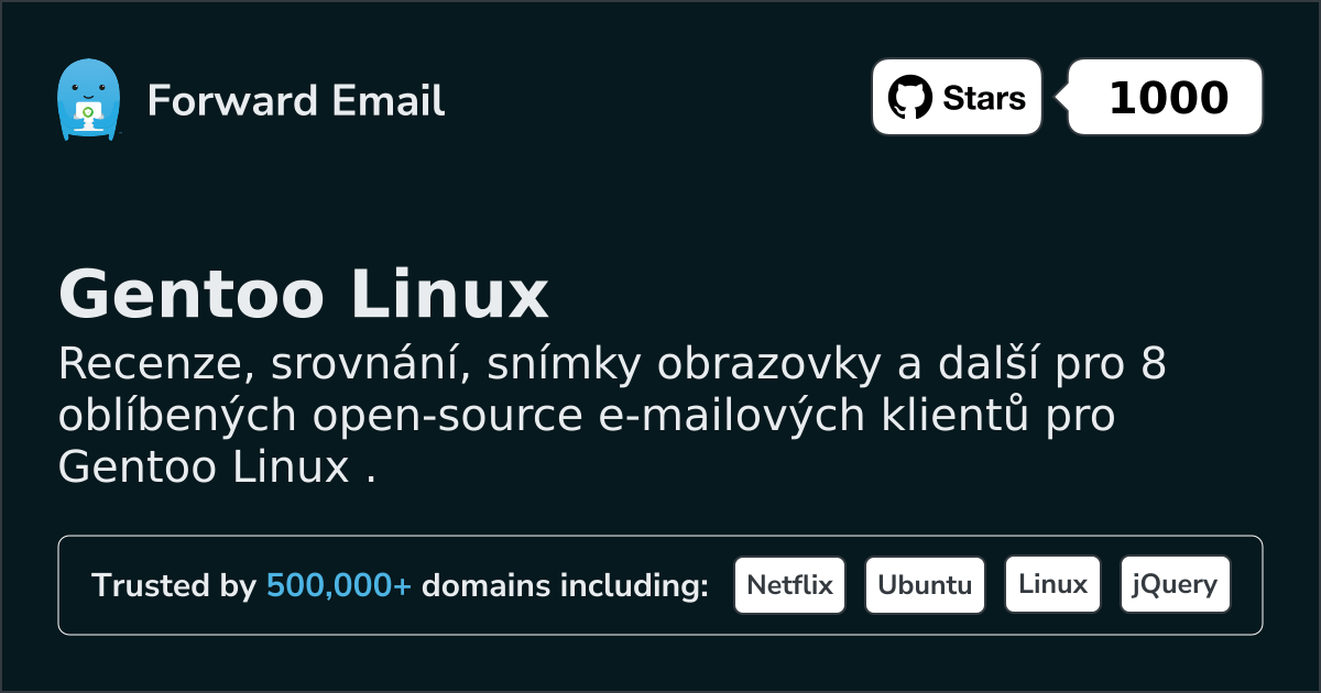 8 Favorited Open Source Email Clients for Gentoo Linux in 2026