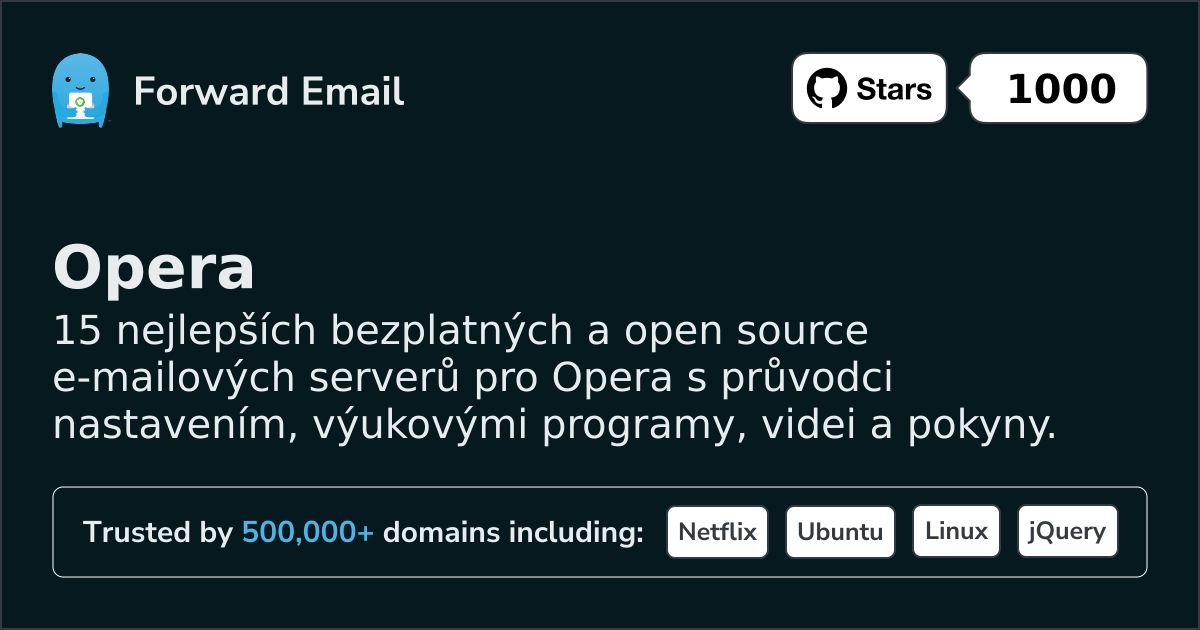 15 Top Open Source Email Servers for Opera in 2026