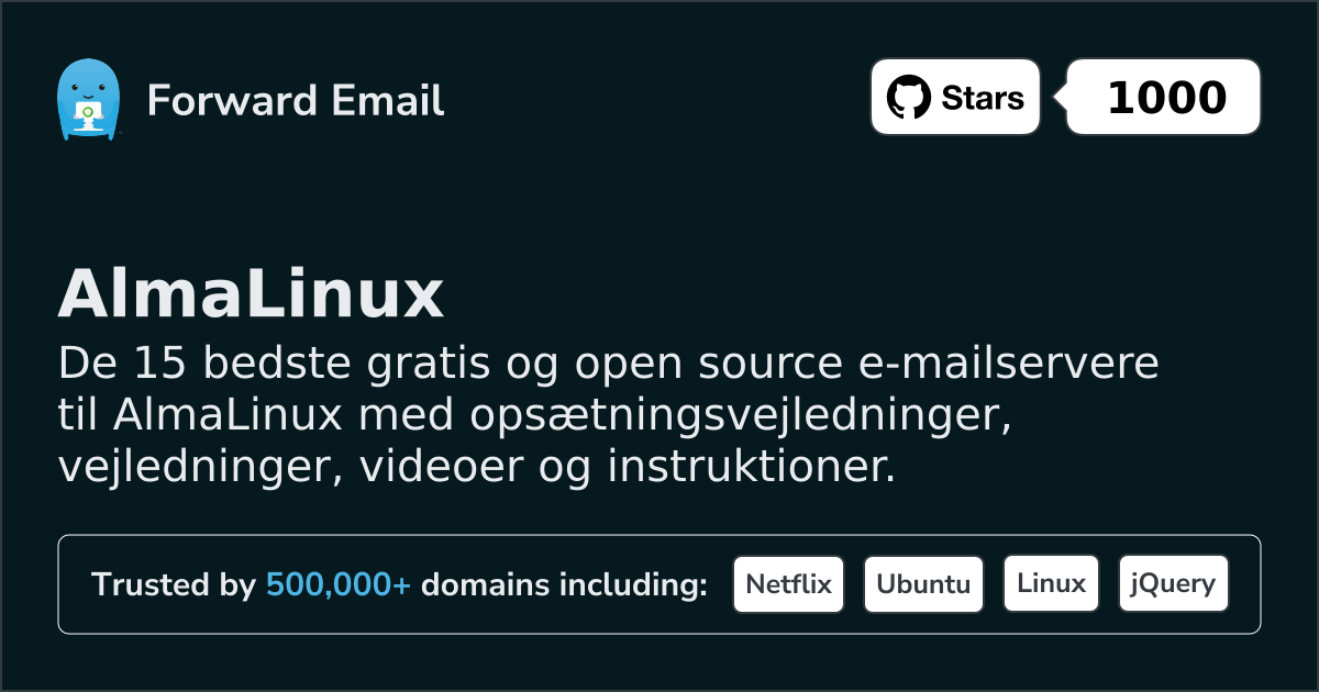 15 Top Open Source Email Servers for AlmaLinux in 2026