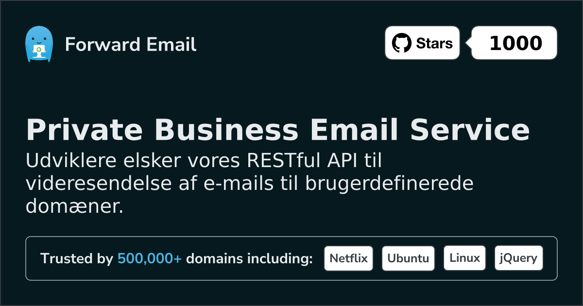 Udvikler-e-mail-API til brugerdefinerede domæner og webhooks