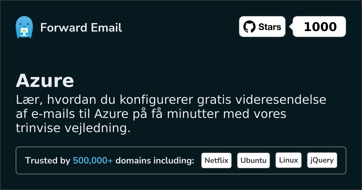 Sådan opsætter du e-mail med Azure