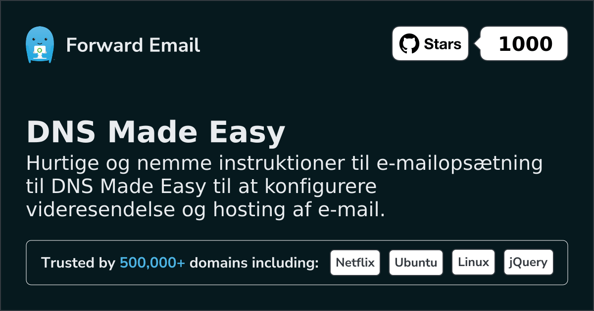 Sådan opsætter du e-mail med DNS Made Easy
