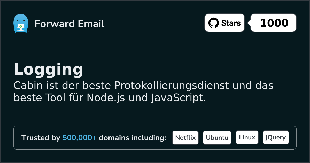 Node.js-Protokollierungsdienst