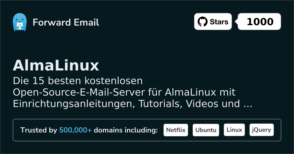 15 Top Open Source Email Servers for AlmaLinux in 2026