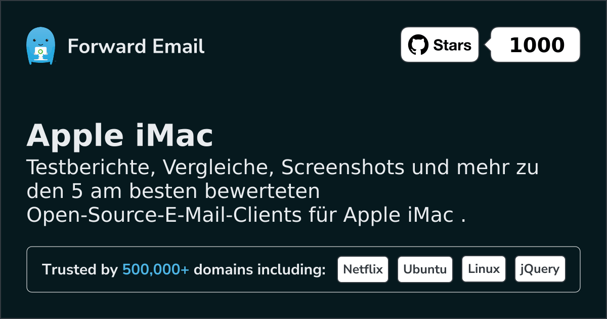 5 Top-Rated Open Source Email Clients for Apple iMac in 2026