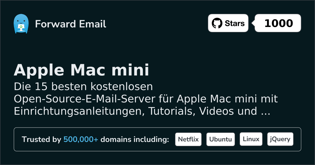 15 Best Open Source Email Servers for Apple Mac mini in 2026