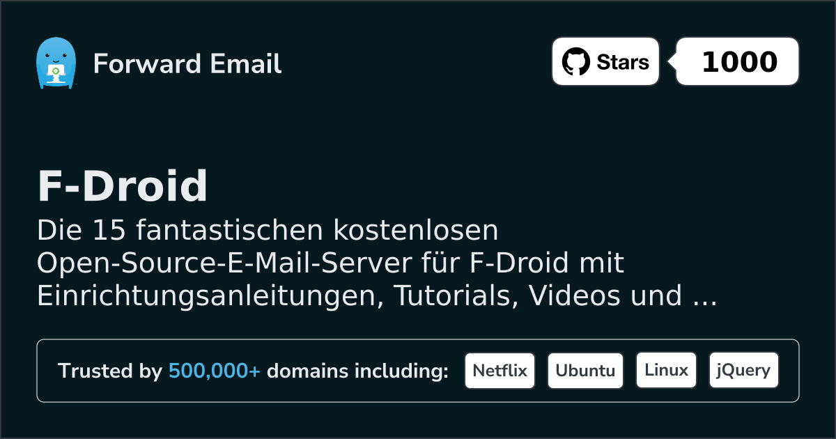 15 Amazing Open Source Email Servers for F-Droid in 2026