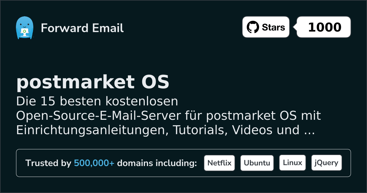 15 Top Open Source Email Servers for postmarket OS in 2026
