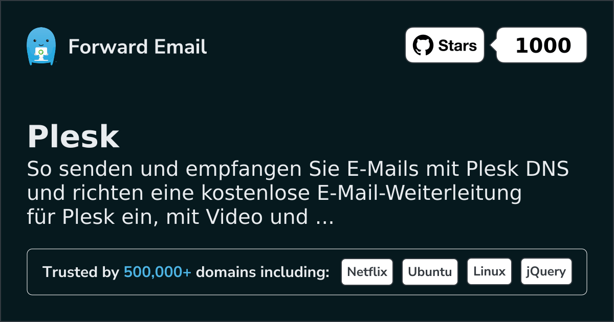 So richten Sie E-Mail mit Plesk ein