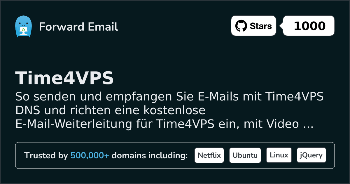 So richten Sie E-Mail mit Time4VPS ein
