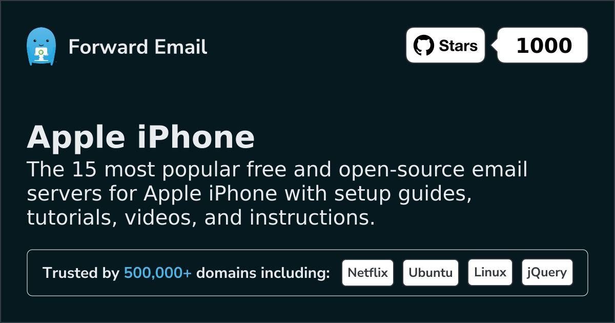 15 Most Popular Open Source Email Servers for Apple iPhone in 2026