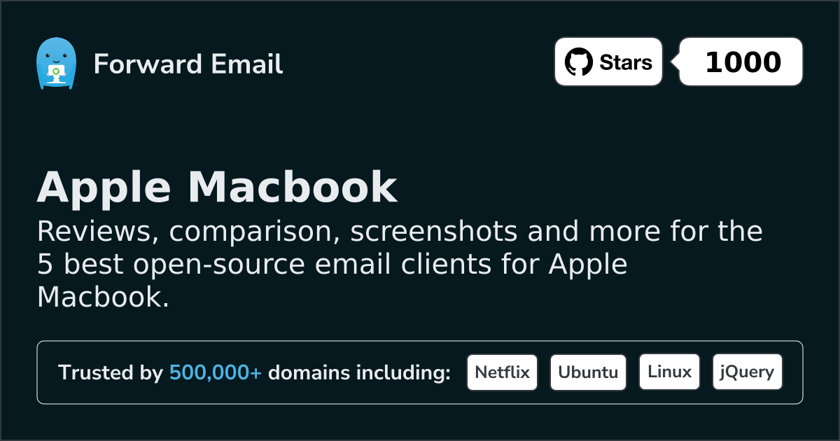 5 Best Open Source Email Clients for Apple Macbook in 2026