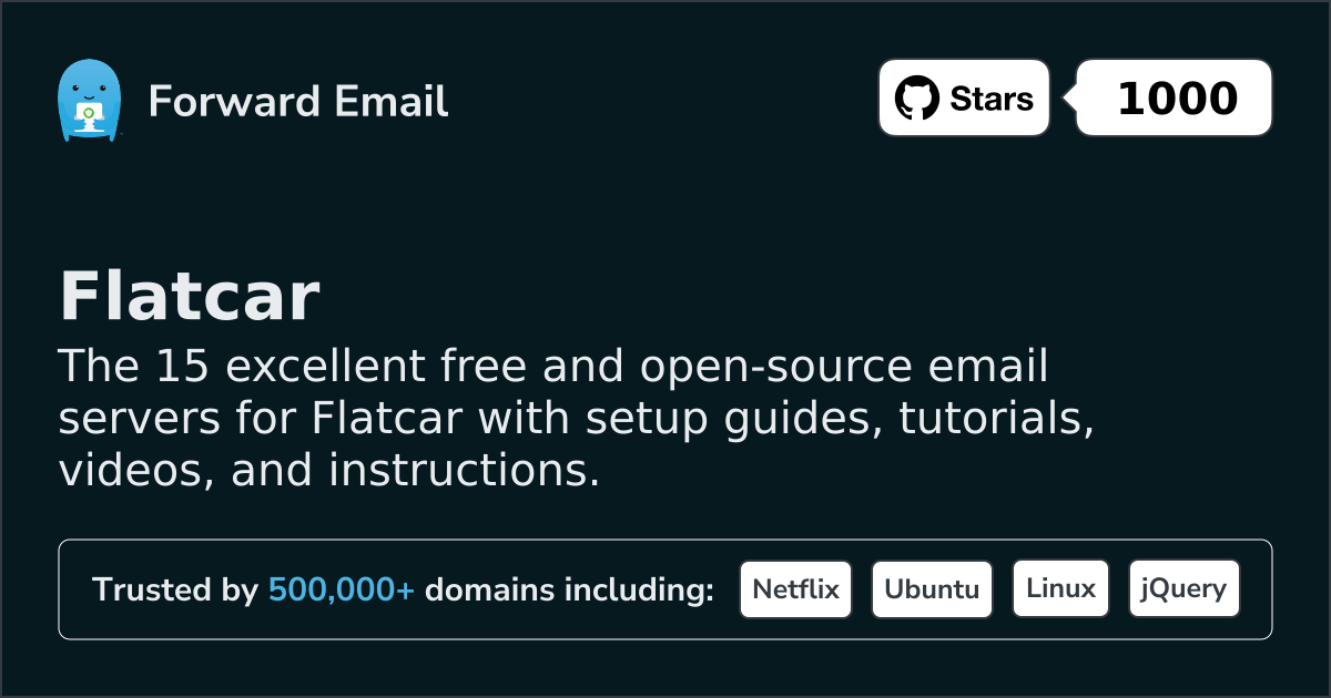 15 Excellent Open Source Email Servers for Flatcar in 2026