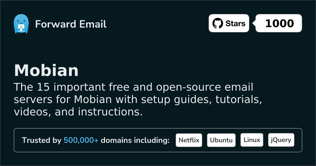 15 Important Open Source Email Servers for Mobian in 2026
