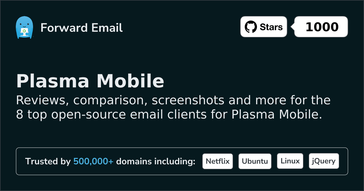 8 Top Open Source Email Clients for Plasma Mobile in 2026