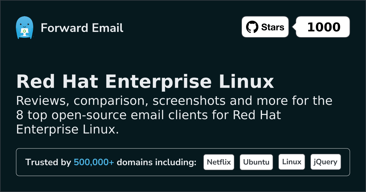 8 Top Open Source Email Clients for Red Hat Enterprise Linux in 2026