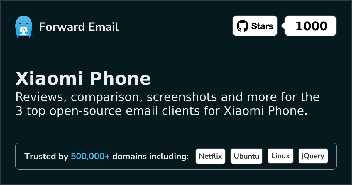 3 Top Open Source Email Clients for Xiaomi Phone in 2026