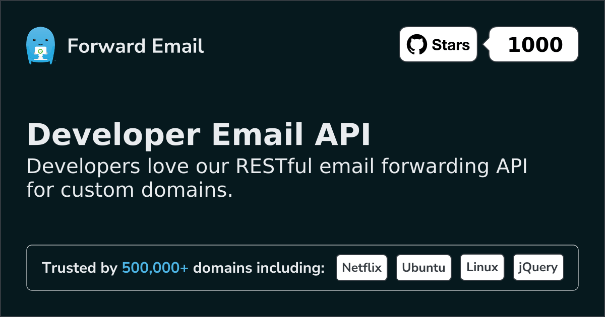 Developer Email API for Custom Domains and Webhooks