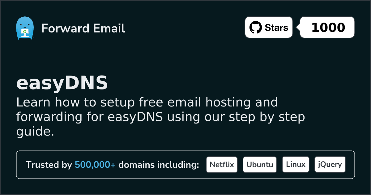 How to Setup Email with easyDNS