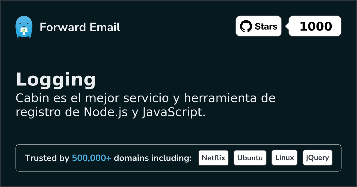 Servicio de registro de Node.js