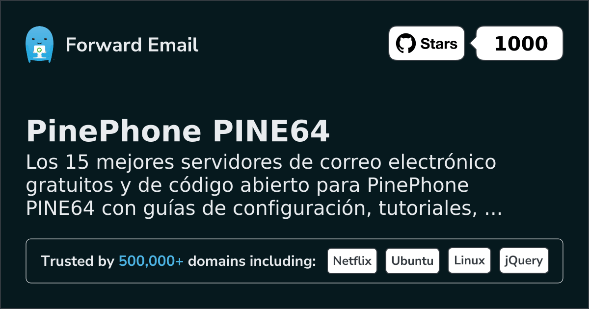15 Top Open Source Email Servers for PinePhone PINE64 in 2026