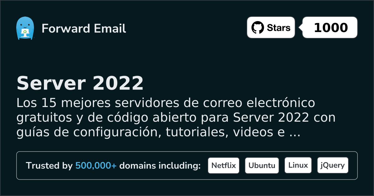 15 Top Open Source Email Servers for Server 2022 in 2026