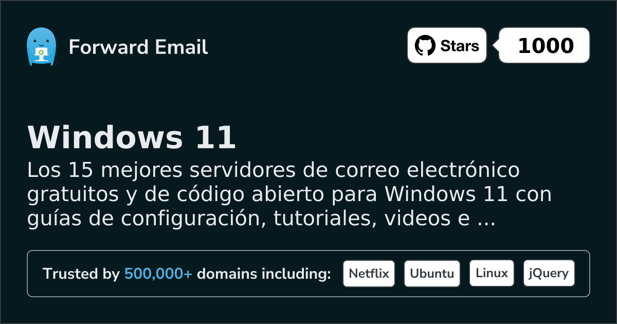15 Top Open Source Email Servers for Windows 11 in 2026