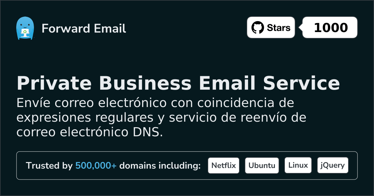 Expresión regular de reenvío de correo electrónico para dominios personalizados