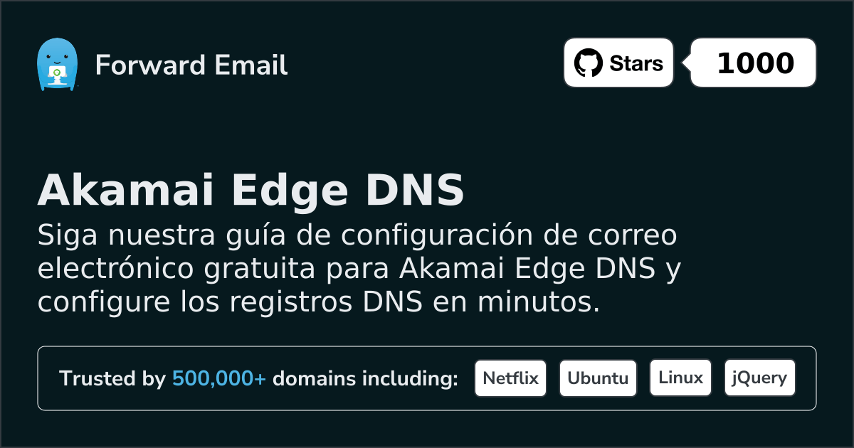 Cómo configurar el correo electrónico con Akamai Edge DNS