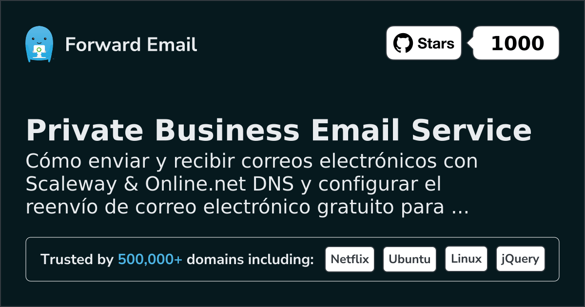 Cómo configurar el correo electrónico con Scaleway & Online.net