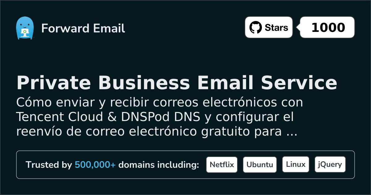 Cómo configurar el correo electrónico con Tencent Cloud & DNSPod