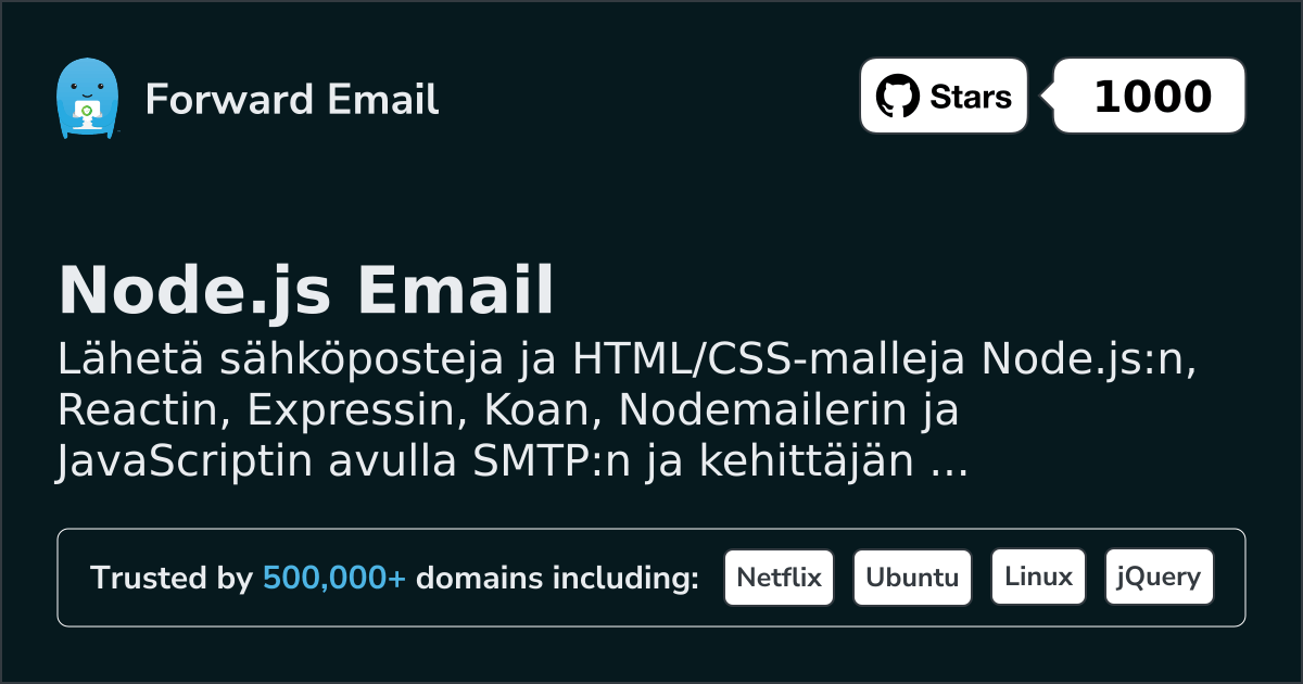 Node.js-sähköpostimallit