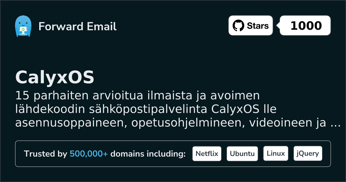 15 Highest-Rated Open Source Email Servers for CalyxOS in 2026