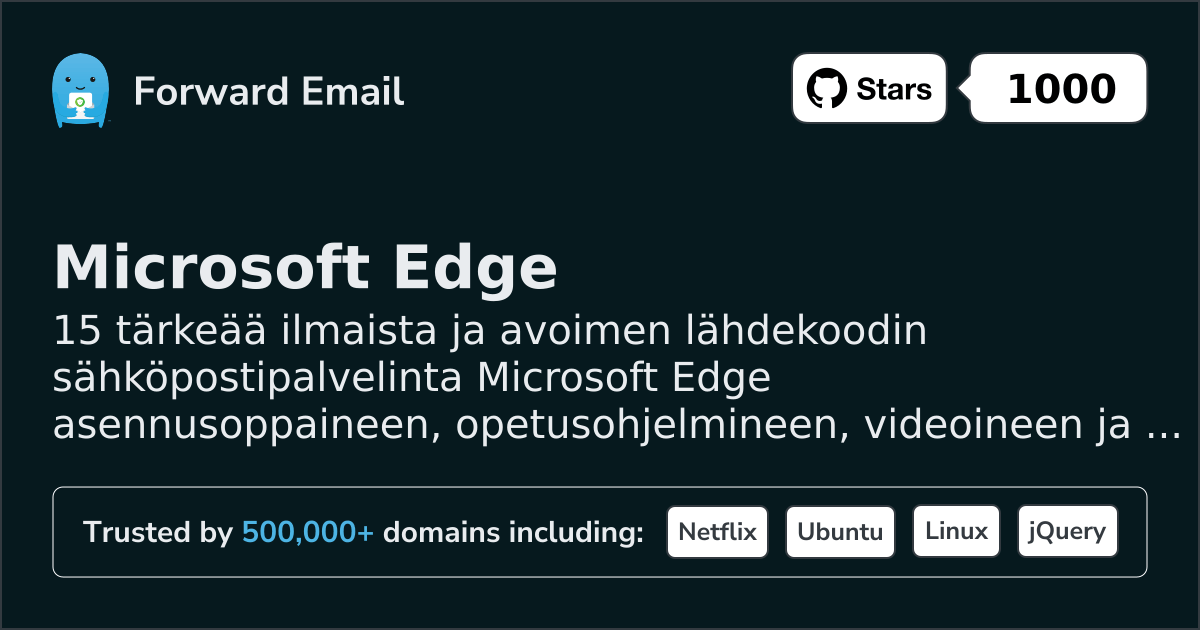 15 Important Open Source Email Servers for Microsoft Edge in 2026