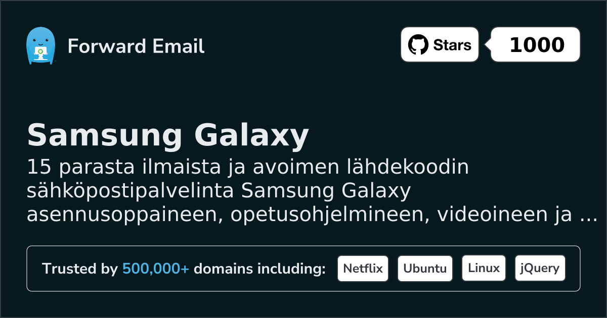 15 Top Open Source Email Servers for Samsung Galaxy in 2026