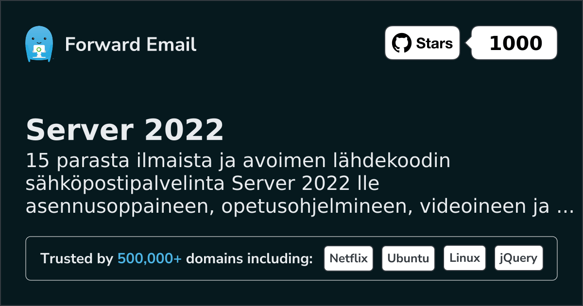 15 Top Open Source Email Servers for Server 2022 in 2026