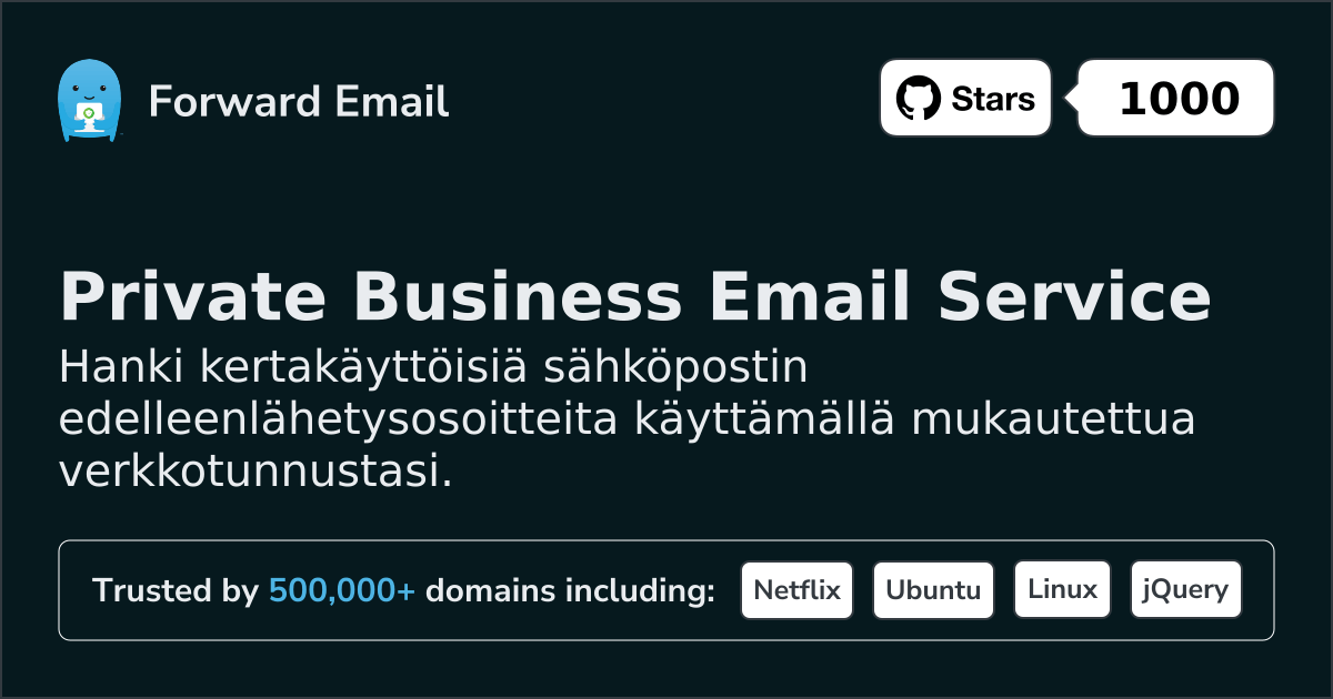 Kertakäyttöiset sähköpostiosoitteet mukautetuille verkkotunnuksille