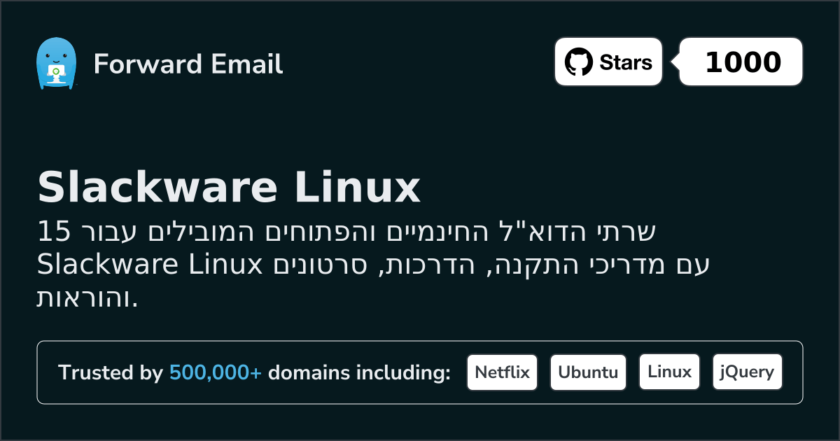 15 Top Open Source Email Servers for Slackware Linux in 2026