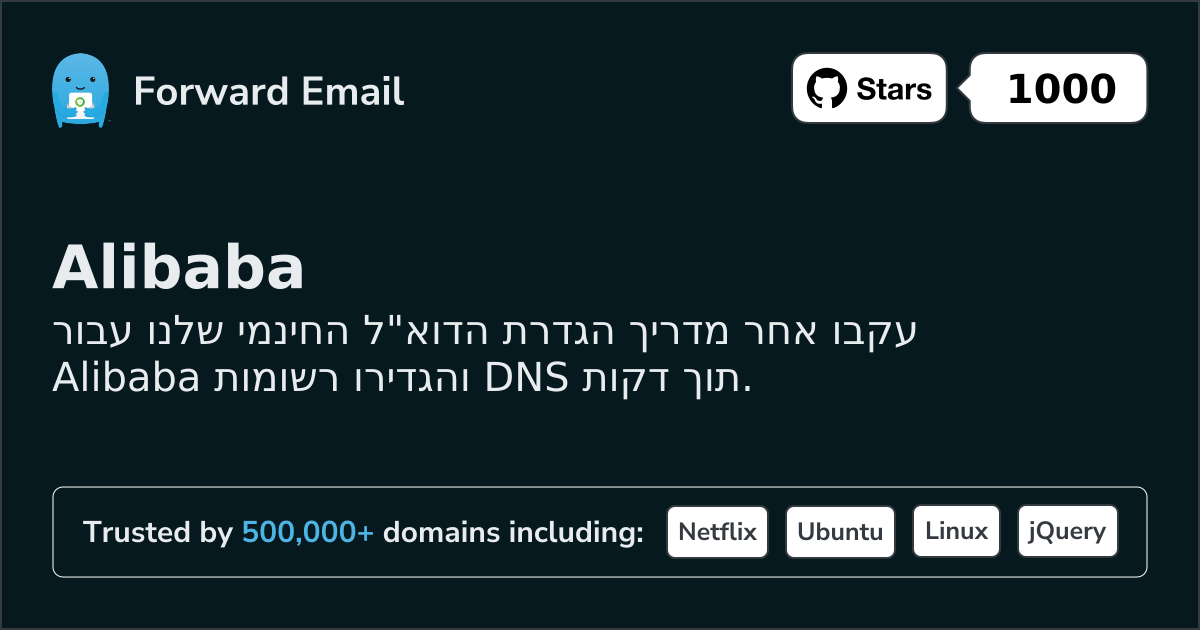 כיצד להגדיר דוא"ל עם Alibaba