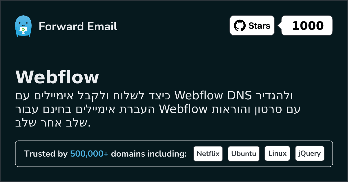 כיצד להגדיר דוא"ל עם Webflow