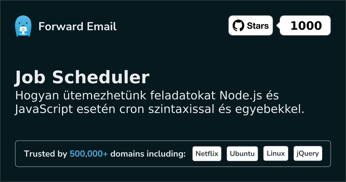 Node.js Job Scheduler