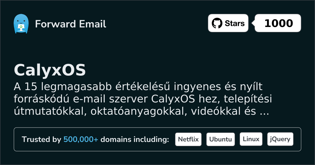 15 Highest-Rated Open Source Email Servers for CalyxOS in 2026