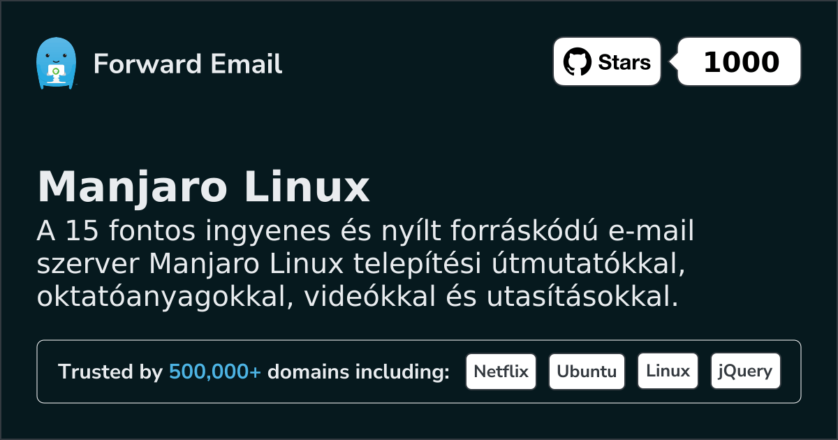15 Important Open Source Email Servers for Manjaro Linux in 2026