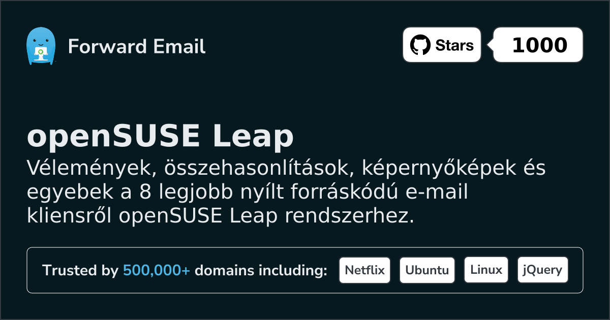 8 Top Open Source Email Clients for openSUSE Leap in 2026