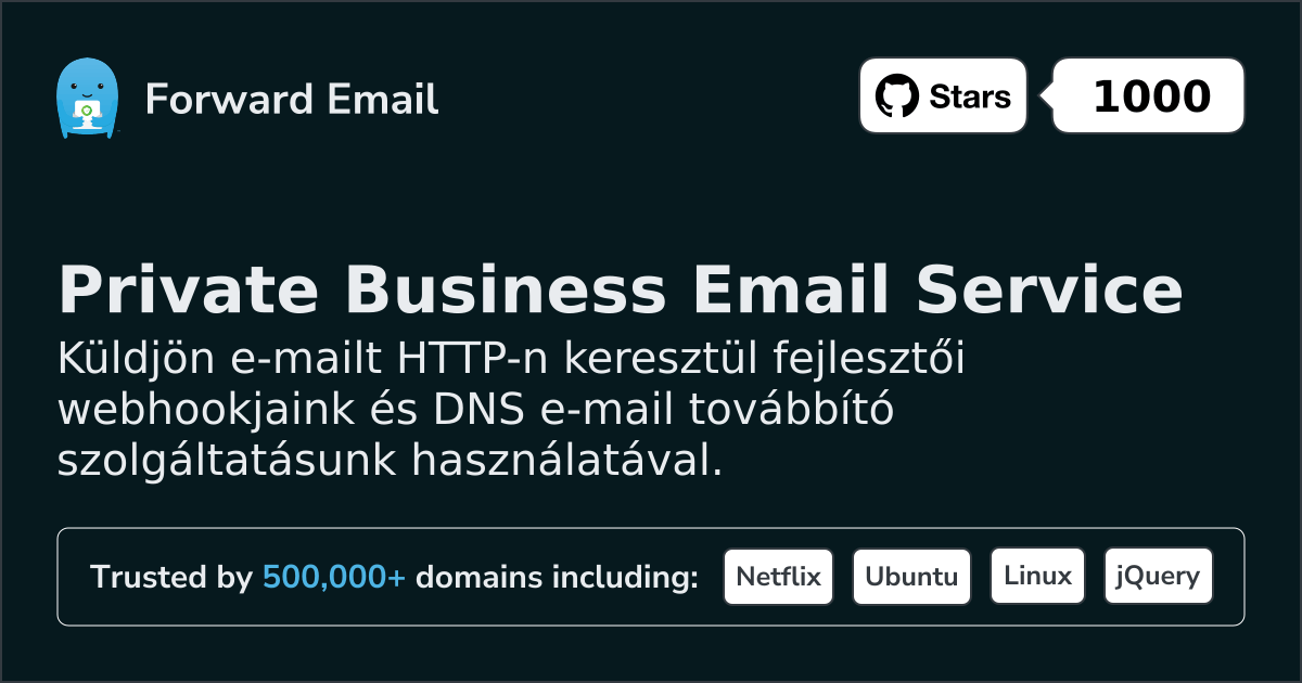 Ingyenes e-mail webhookok fejlesztőknek és egyéni domainek