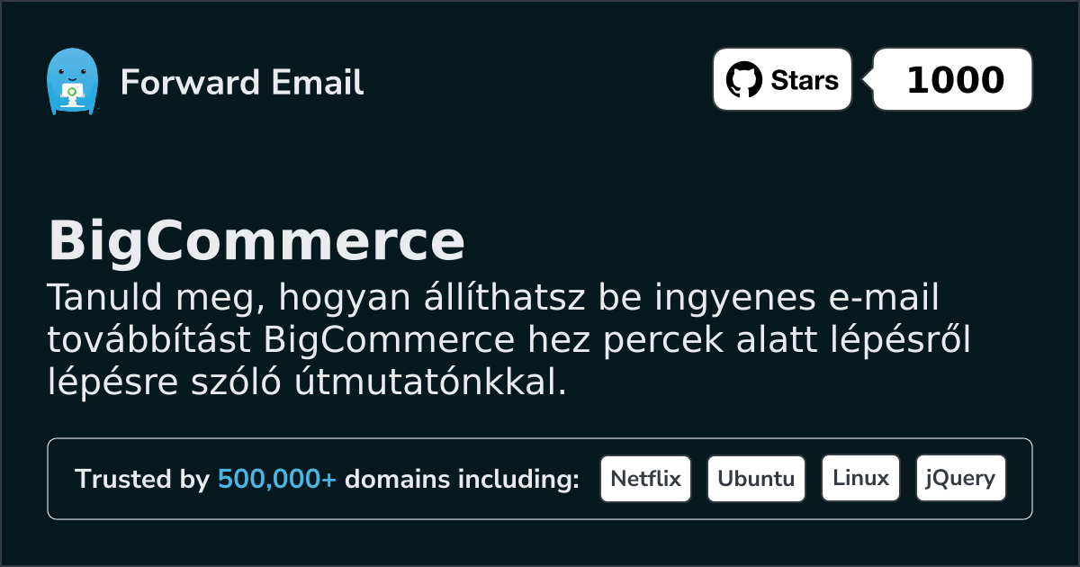 Hogyan állítsd be az e-mailt BigCommerce segítségével