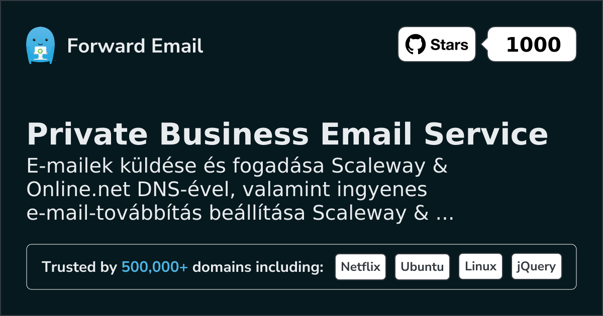 Hogyan állítsd be az e-mailt Scaleway & Online.net segítségével