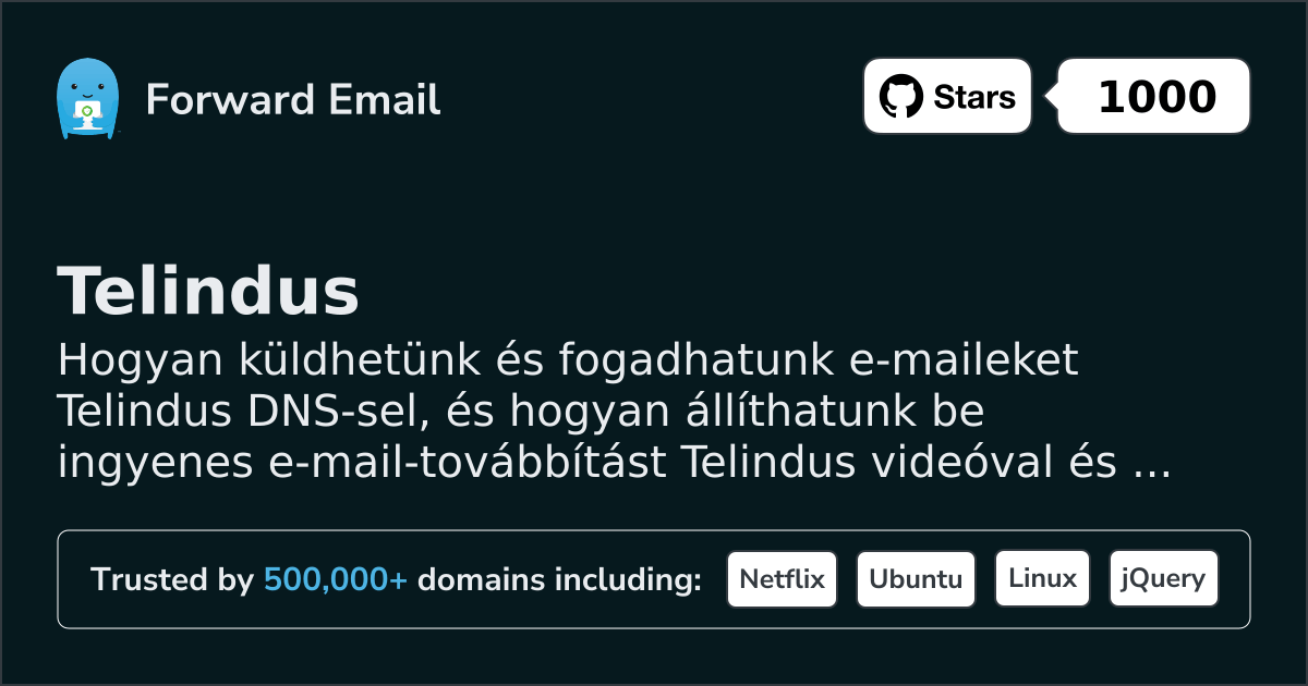 Hogyan állítsd be az e-mailt Telindus segítségével