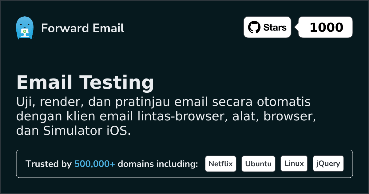 Pengujian Email untuk Peramban dan Simulator iOS